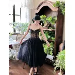 French Court-Style Chiffon Skirt
