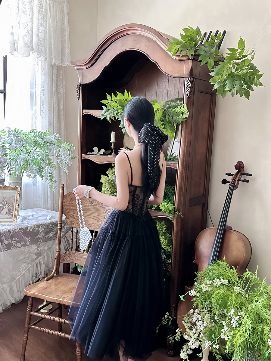 French Court-Style Chiffon Skirt