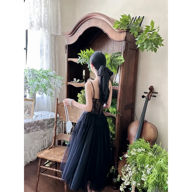 French Court-Style Chiffon Skirt