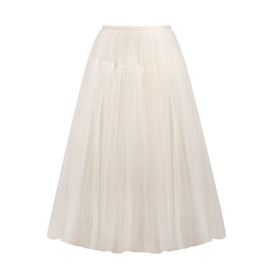 French Court-Style Chiffon Skirt 01
