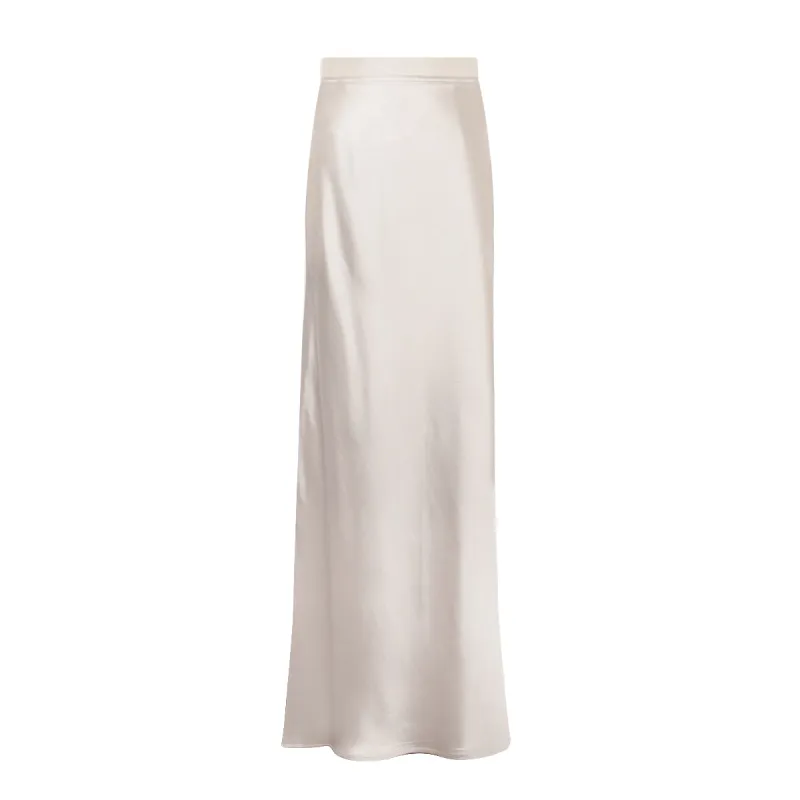 Glossy Sheer Slim Skirt