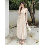 Gradient Pleated Chiffon Skirt
