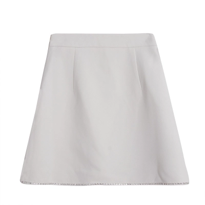 High-Waisted Slimming A-Line Short Skirt 01