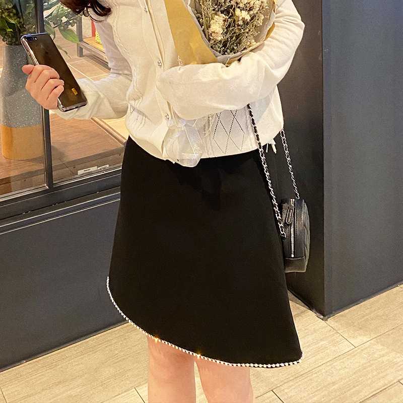 High-Waisted Slimming A-Line Short Skirt