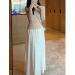 New Stylish Ribbed Knit Skirt