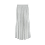 Pleated A-Line Skirt with Silky Drape