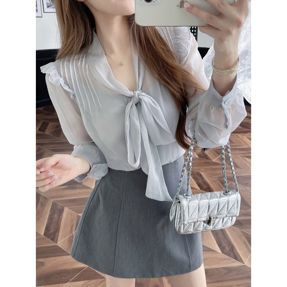 Solid Color Smart High-Waisted A-Line Skirt