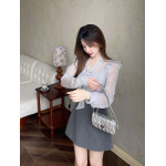 Solid Color Smart High-Waisted A-Line Skirt