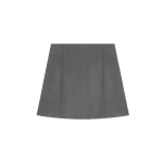 Solid Color Smart High-Waisted A-Line Skirt