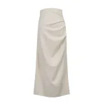 Solid Color Split Side Slim Fit Bodycon Midi Skirt