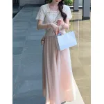 Spring New Irregular Hem Midi Skirt
