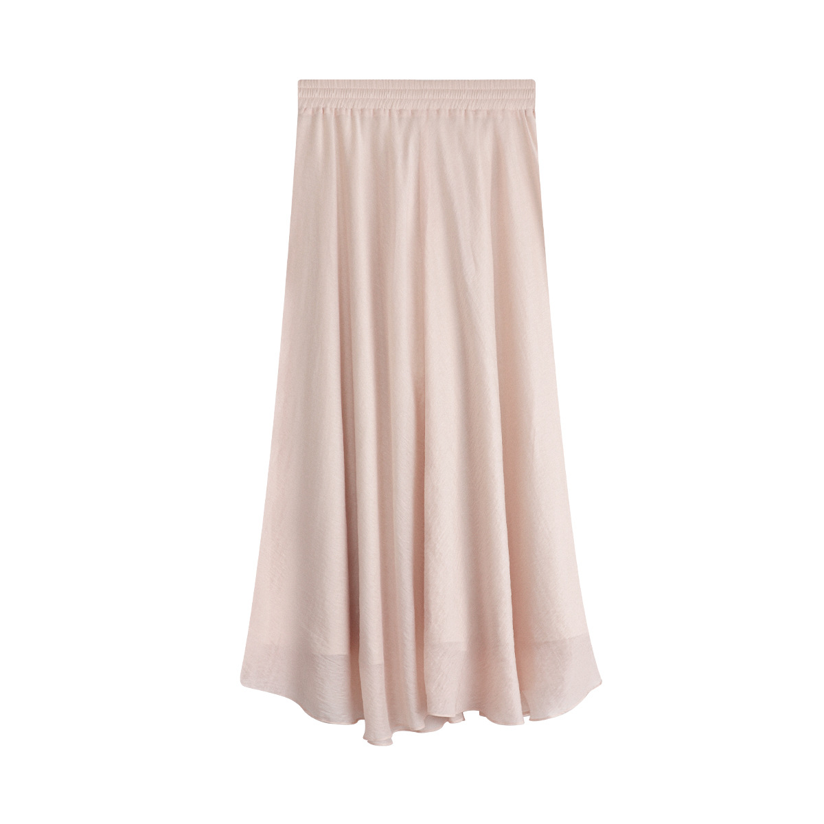 Spring New Irregular Hem Midi Skirt