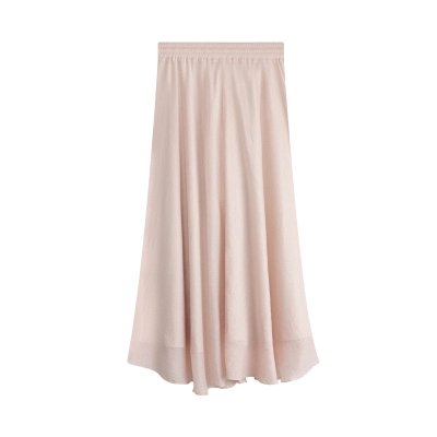 Spring New Irregular Hem Midi Skirt 02