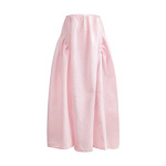 Textured Floral Bouffant Pleated Skirt
