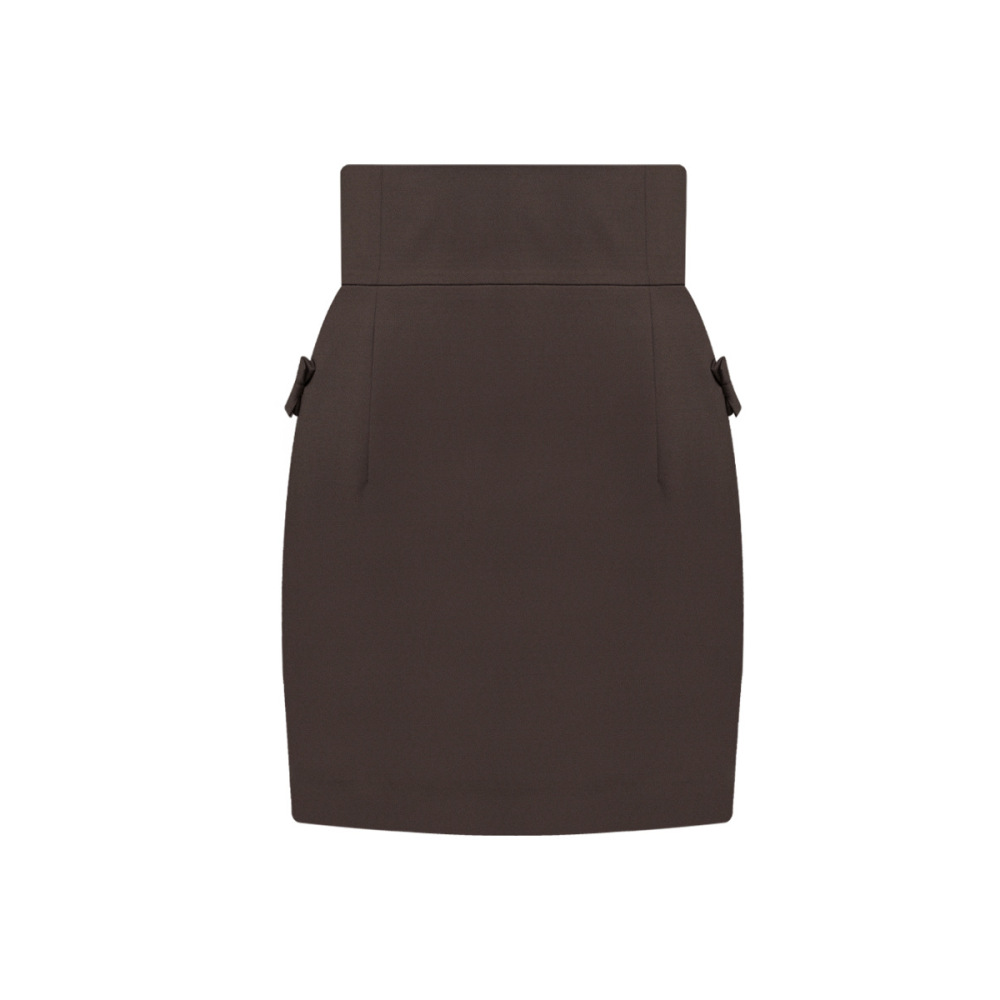 Ultra-High Waist Bow-Knot Bodycon Skirt