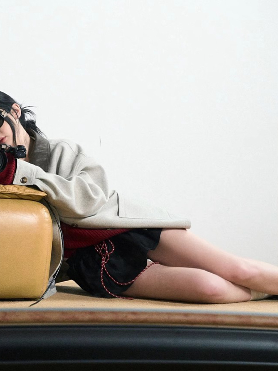 Versatile Elastic Waist Drawstring Shorts Skirt