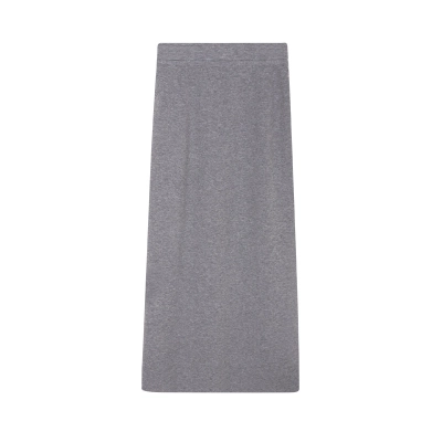 Wool Knit Bodycon Midi Skirt 01
