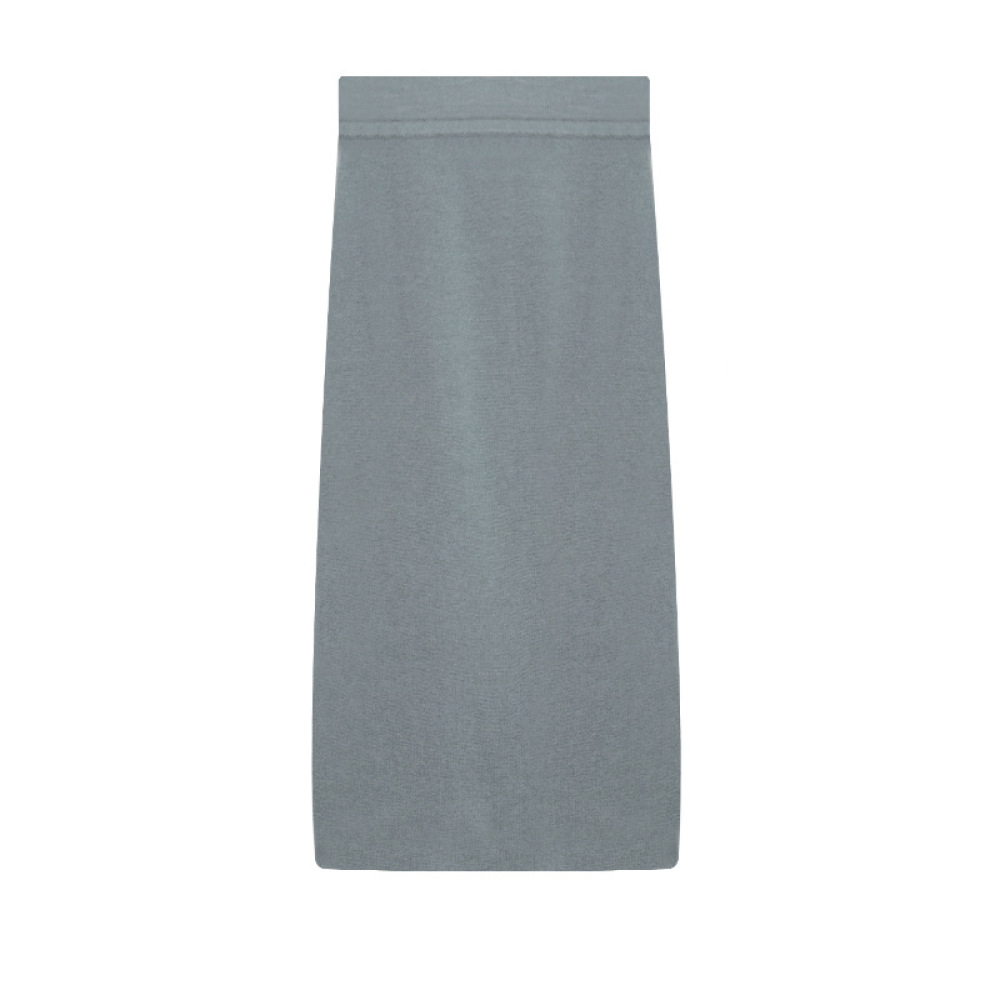 Wool Knit Bodycon Midi Skirt