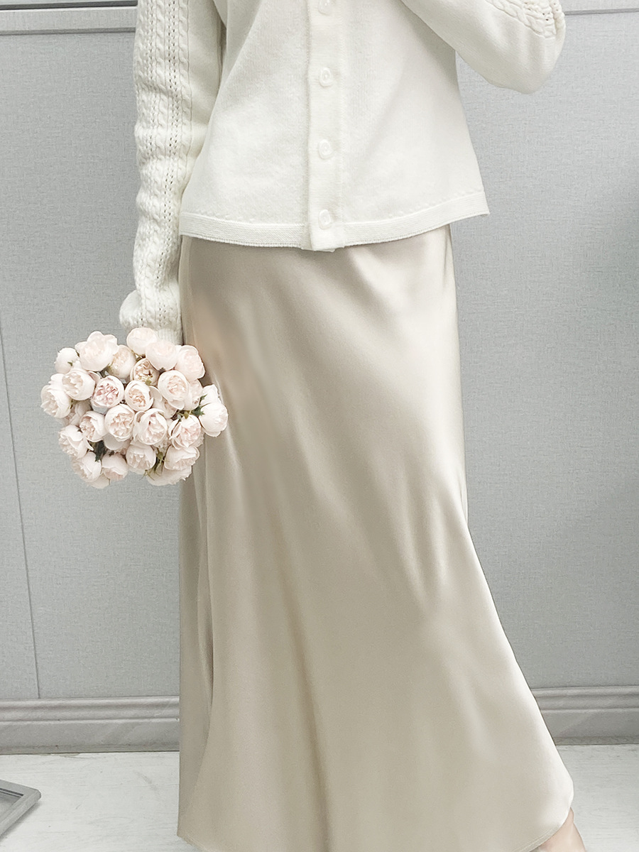 Elegant Fish-Tail Midi Skirt - Spring 2024 Collection