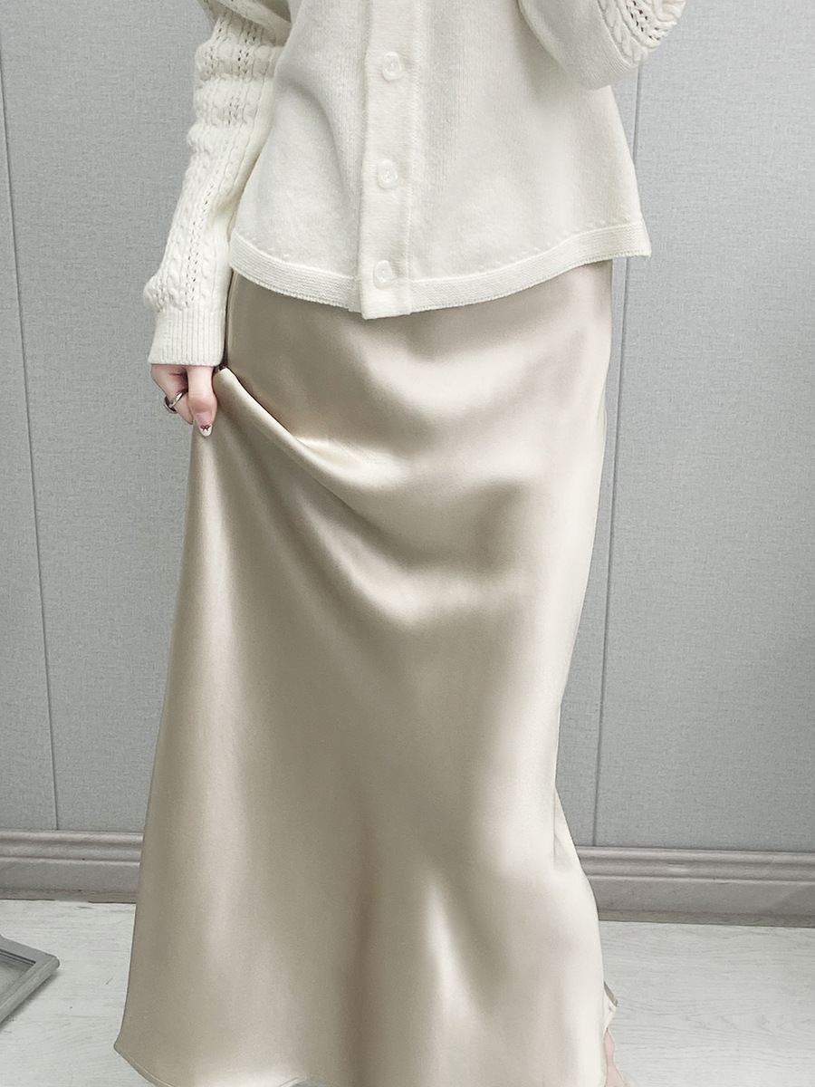 Elegant Fish-Tail Midi Skirt - Spring 2024 Collection
