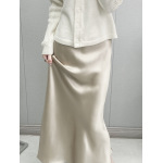 Elegant Fish-Tail Midi Skirt - Spring 2024 Collection