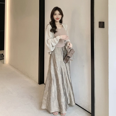 Luxury A - Line Ombre Skirt 02