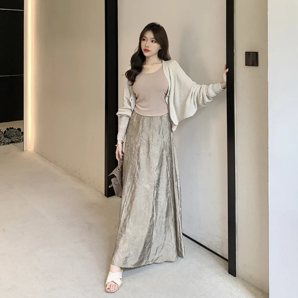 Luxury A - Line Ombre Skirt