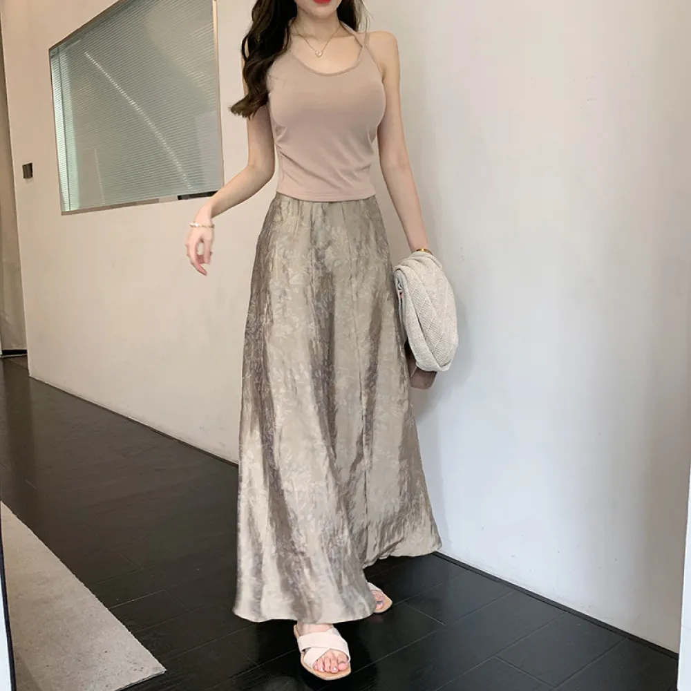 Luxury A - Line Ombre Skirt