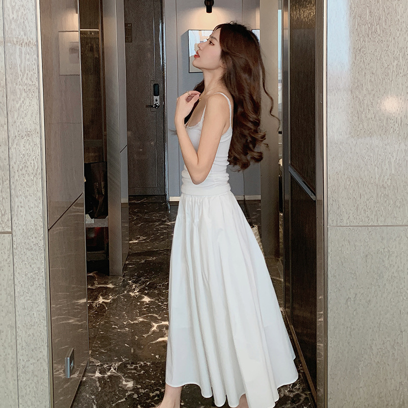 Pleated High-Waisted A-Line Midi Skirt - Slimming & Flattering