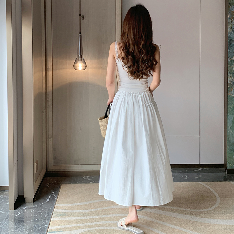 Pleated High-Waisted A-Line Midi Skirt - Slimming & Flattering