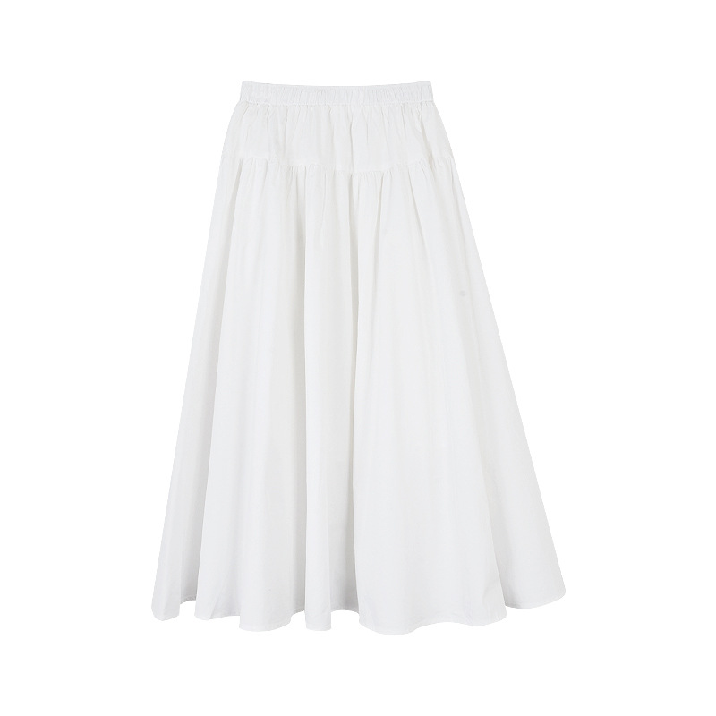 Pleated High-Waisted A-Line Midi Skirt - Slimming & Flattering