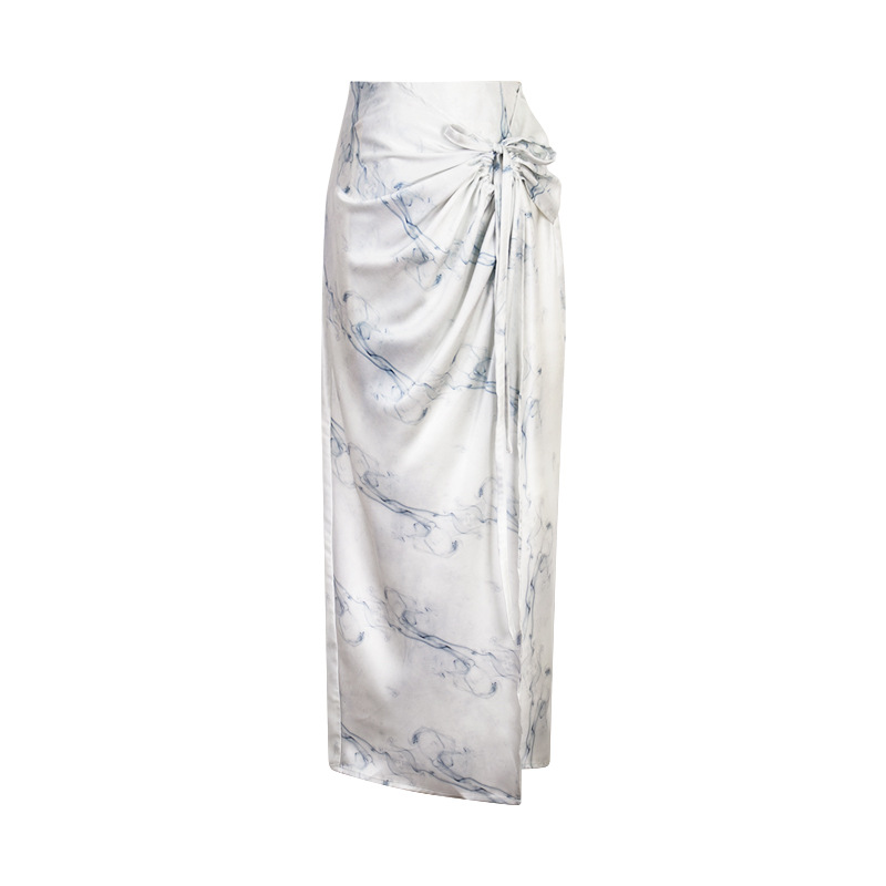 Printed Floral Cutout Midi Skirt - Elegant Spring & Summer Style