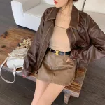 Slim-Fit A-Line Faux Suede Skirt