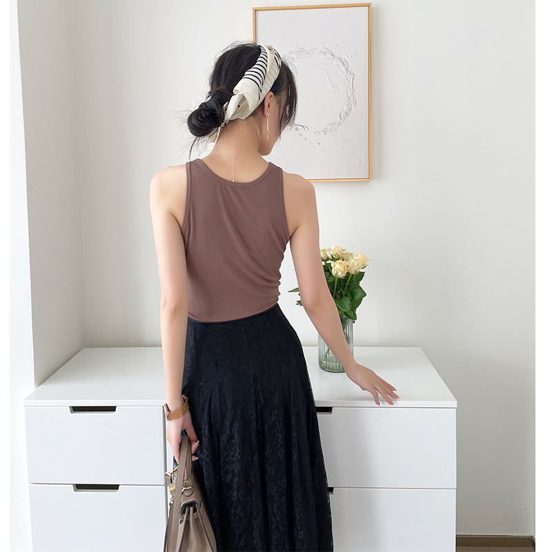 Slim-Fit Soft Lace Elegant Midi Skirt - Waist-Slimming