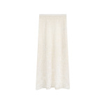 Sparkly Elastic Waistband Fish-Tail Midi Skirt