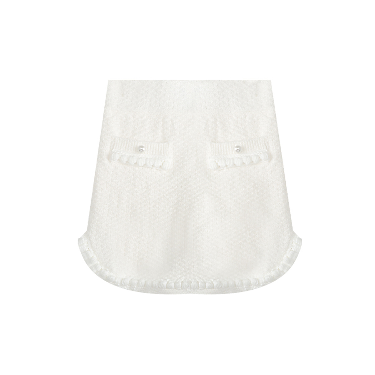 3D Handwoven Ribbon Peter Pan Collar Jacket & Skirt Set