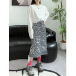 3D Tailored A-Line Glitter Skirt
