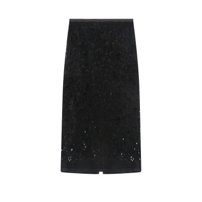 3D Tailored A-Line Glitter Skirt 02