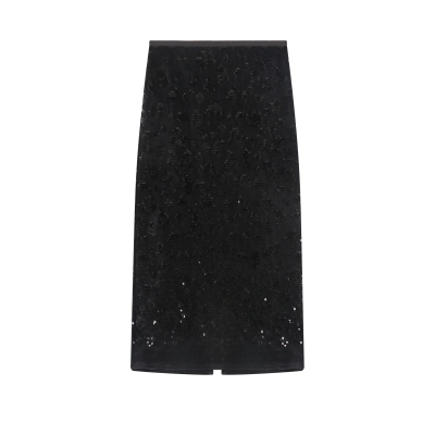 3D Tailored A-Line Glitter Skirt 02