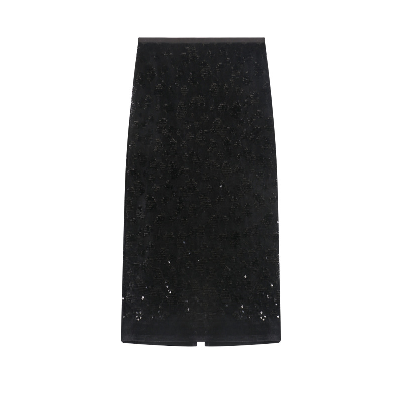 3D Tailored A-Line Glitter Skirt
