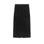 3D Tailored A-Line Glitter Skirt