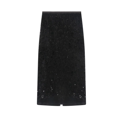 3D Tailored A-Line Glitter Skirt 01