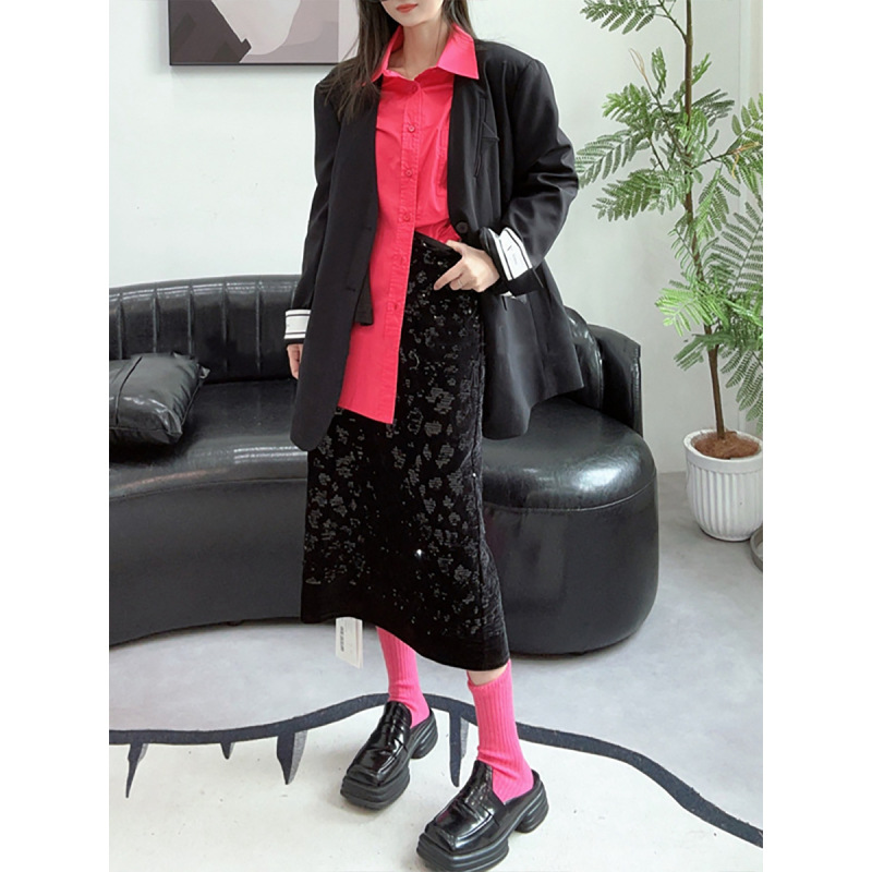 3D Tailored A-Line Glitter Skirt
