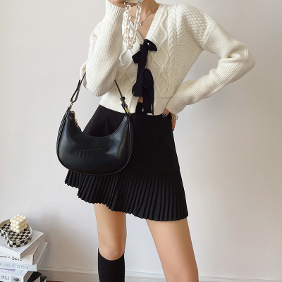A-Line Pleated Mini Skirt 02