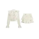 Chinese Embroidery Lace Vintage Suit