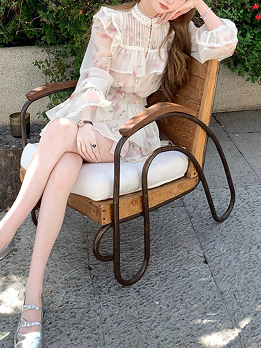 Chinese Embroidery Lace Vintage Suit