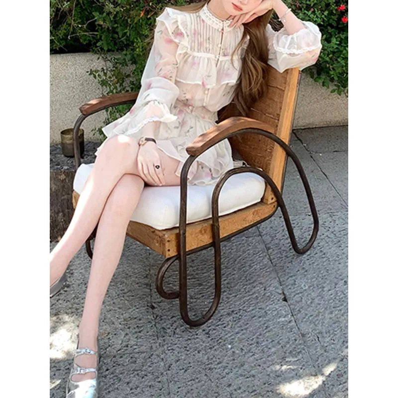 Chinese Embroidery Lace Vintage Suit