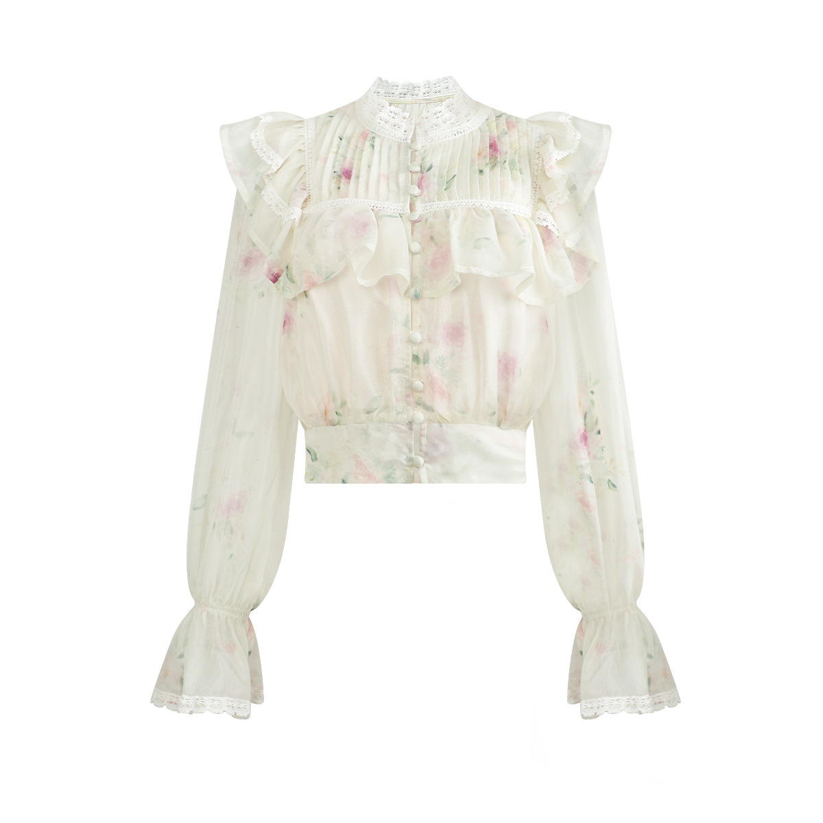 Chinese Embroidery Lace Vintage Suit