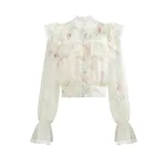 Chinese Embroidery Lace Vintage Suit