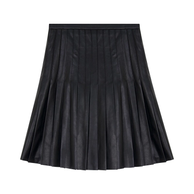 Classic High-Waisted Pleated Women's Skirt 01